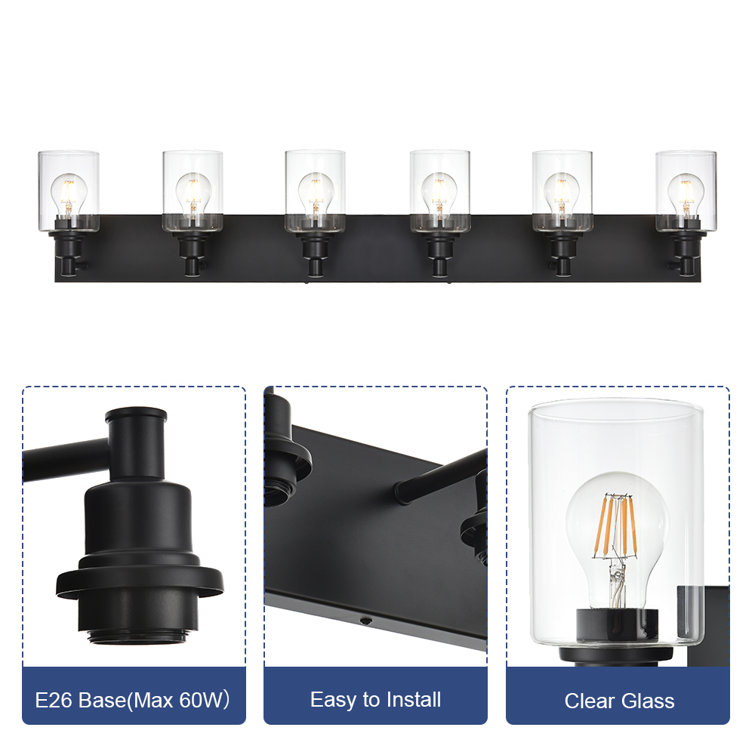 6 light bathroom deals fixture